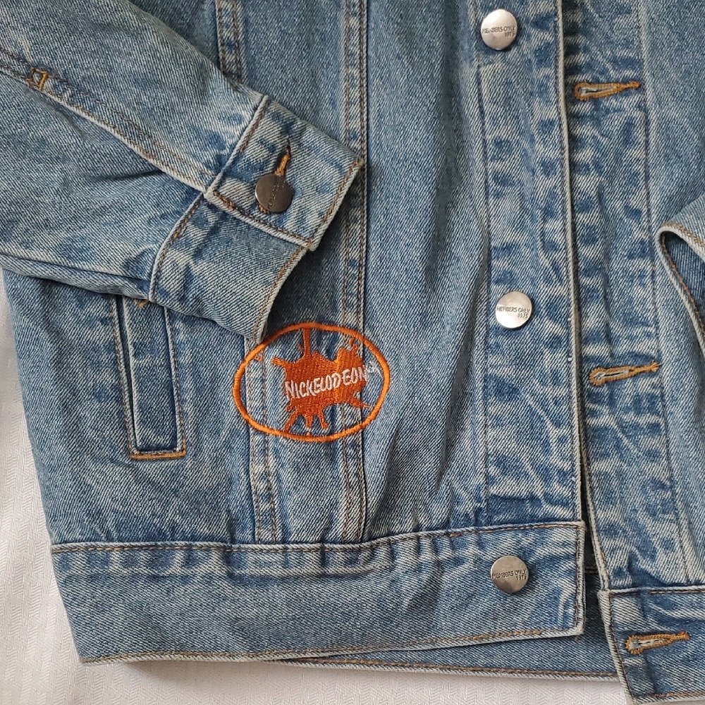 Members only X Nickelodeon Cartoon Denim Jacket size M - Picture 5 of 16